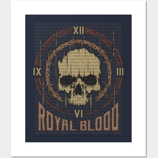 Royal Blood Vintage Skull Posters and Art